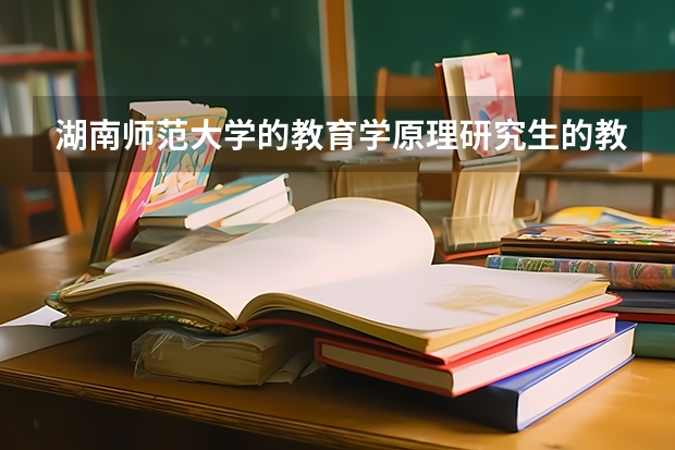 湖南师范大学的教育学原理研究生的教学实力怎么样？