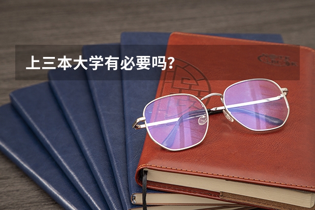 上三本大学有必要吗？