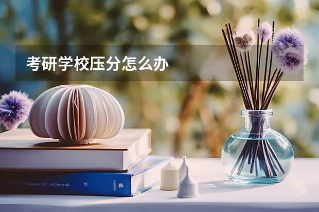 考研学校压分怎么办