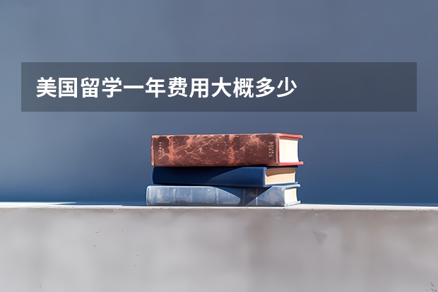 美国留学一年费用大概多少