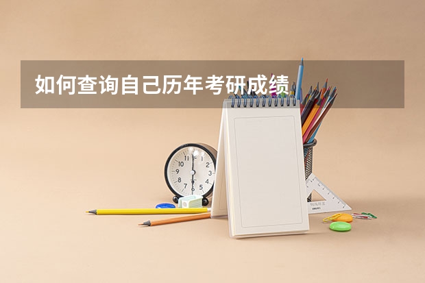 如何查询自己历年考研成绩