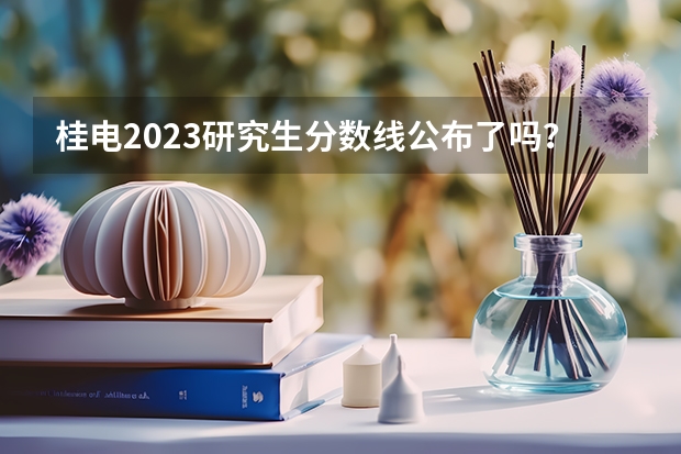 桂电2023研究生分数线公布了吗？