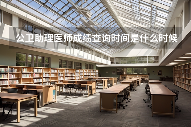 公卫助理医师成绩查询时间是什么时候