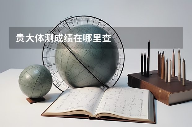 贵大体测成绩在哪里查