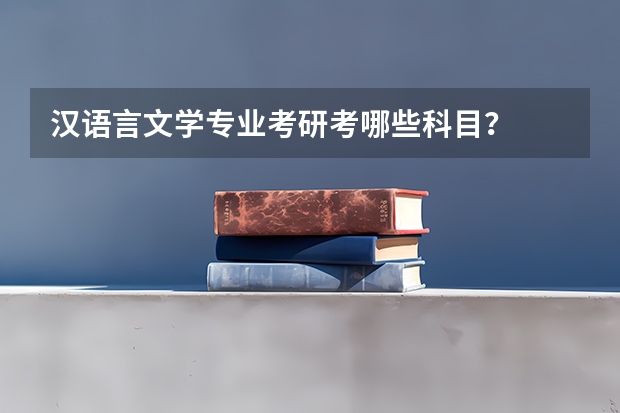 汉语言文学专业考研考哪些科目？