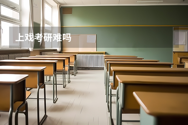 上戏考研难吗