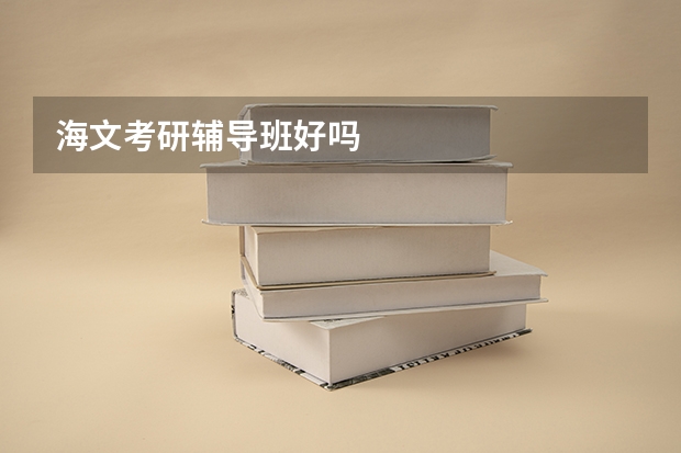 海文考研辅导班好吗