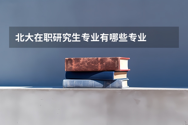 北大在职研究生专业有哪些专业