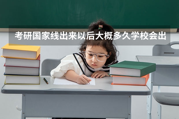 考研国家线出来以后大概多久学校会出复试名单