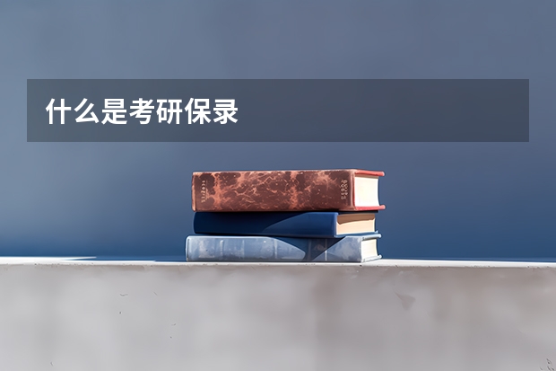 什么是考研保录