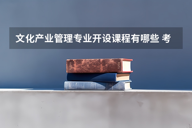 文化产业管理专业开设课程有哪些 考研方向是什么