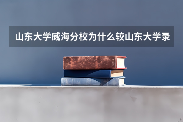 山东大学威海分校为什么较山东大学录取分数低 有什么区别吗？？？