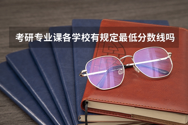 考研专业课各学校有规定最低分数线吗