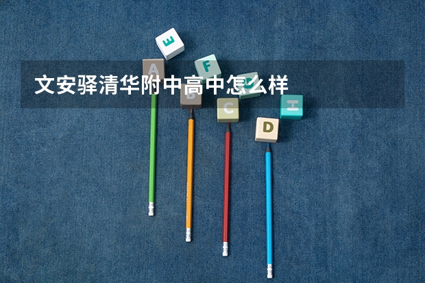 文安驿清华附中高中怎么样