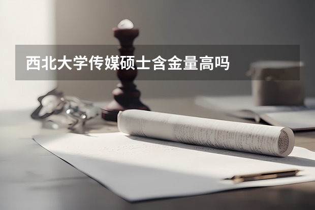 西北大学传媒硕士含金量高吗