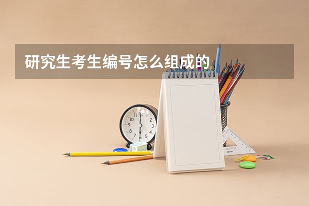 研究生考生编号怎么组成的