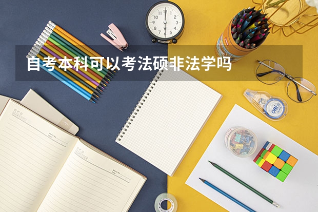 自考本科可以考法硕非法学吗