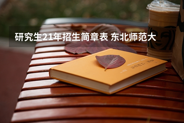 研究生21年招生简章表 东北师范大学硕士研究生招生章程