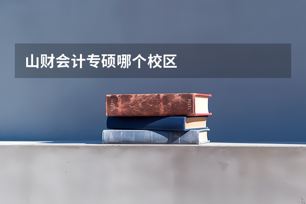 山财会计专硕哪个校区