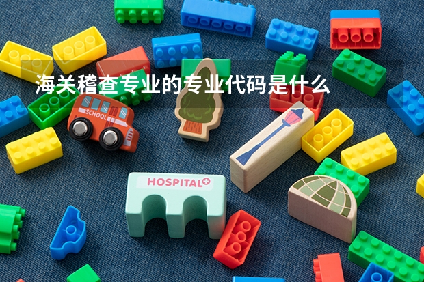 海关稽查专业的专业代码是什么
