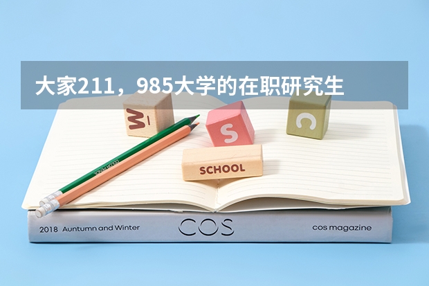 大家211，985大学的在职研究生好考吗