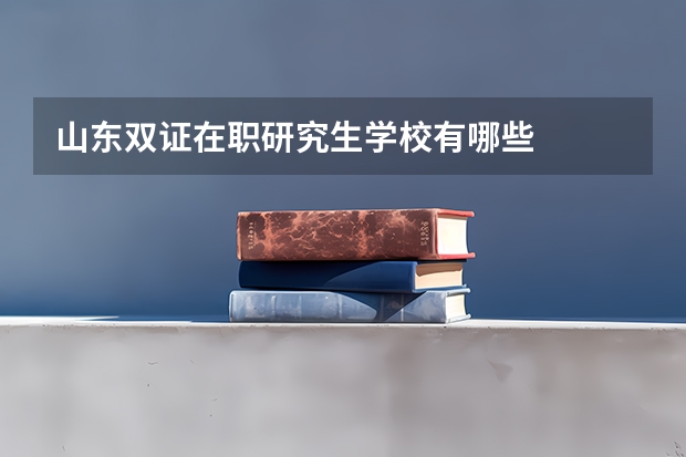 山东双证在职研究生学校有哪些